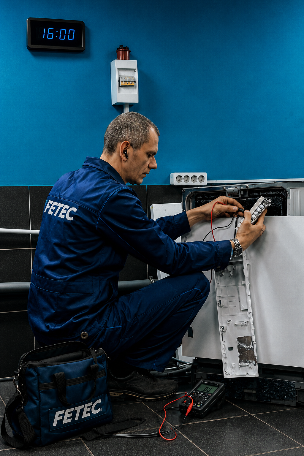 Cliente satisfeita com o serviço FETEC